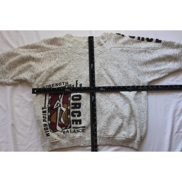 Vintage 90s Avenues By Street Scenes New Force Gray Sweatshirt Sweater Size L - Picture 7 of 11